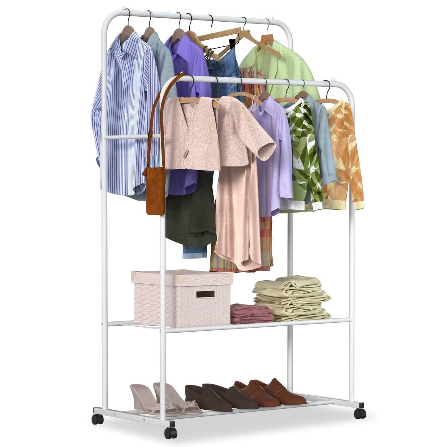 Garment Hanging Rack Clothing Organizer DailySale