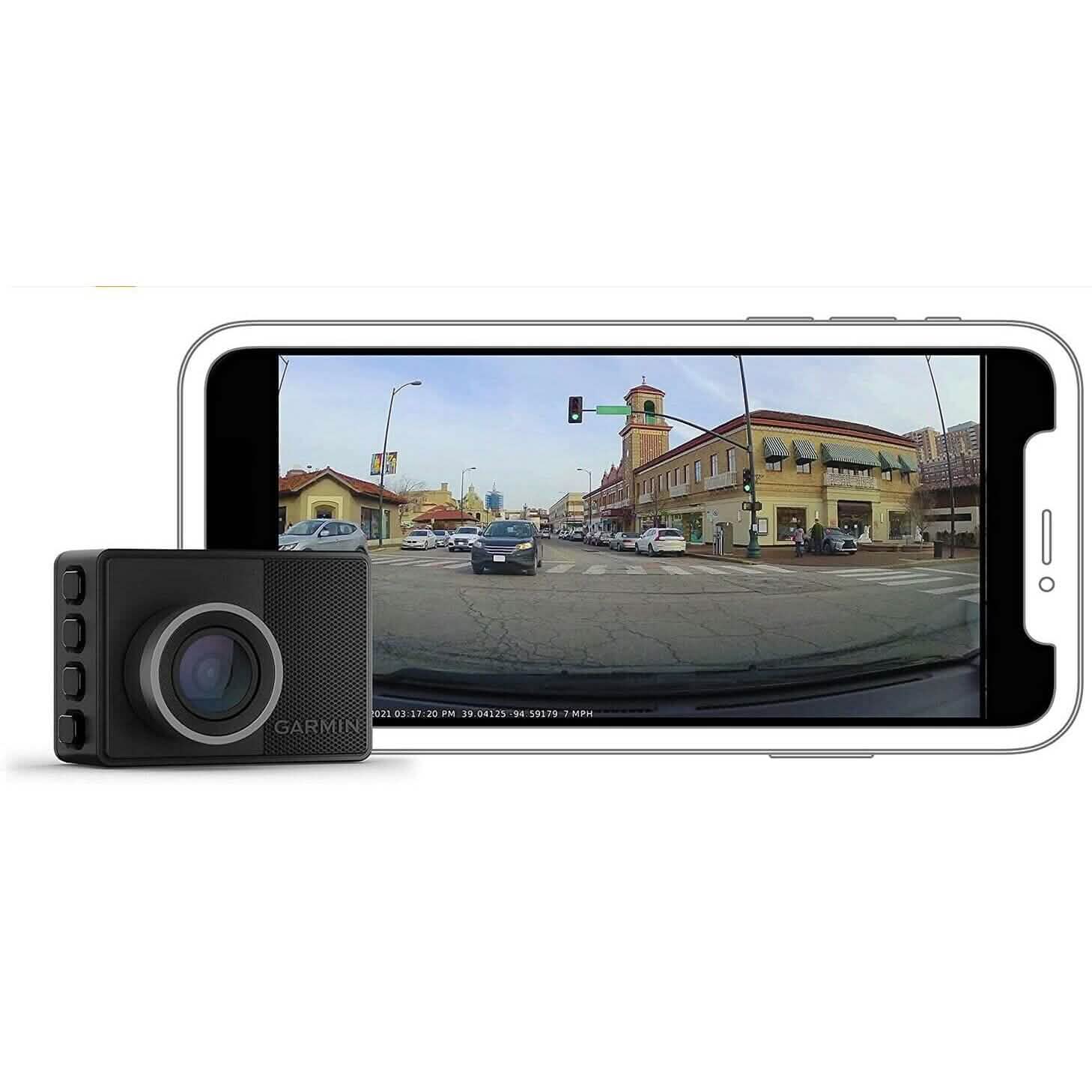 Garmin Dash Cam 57 1440p 140-degree FOV Voice Control Compact and Discreet DailySale