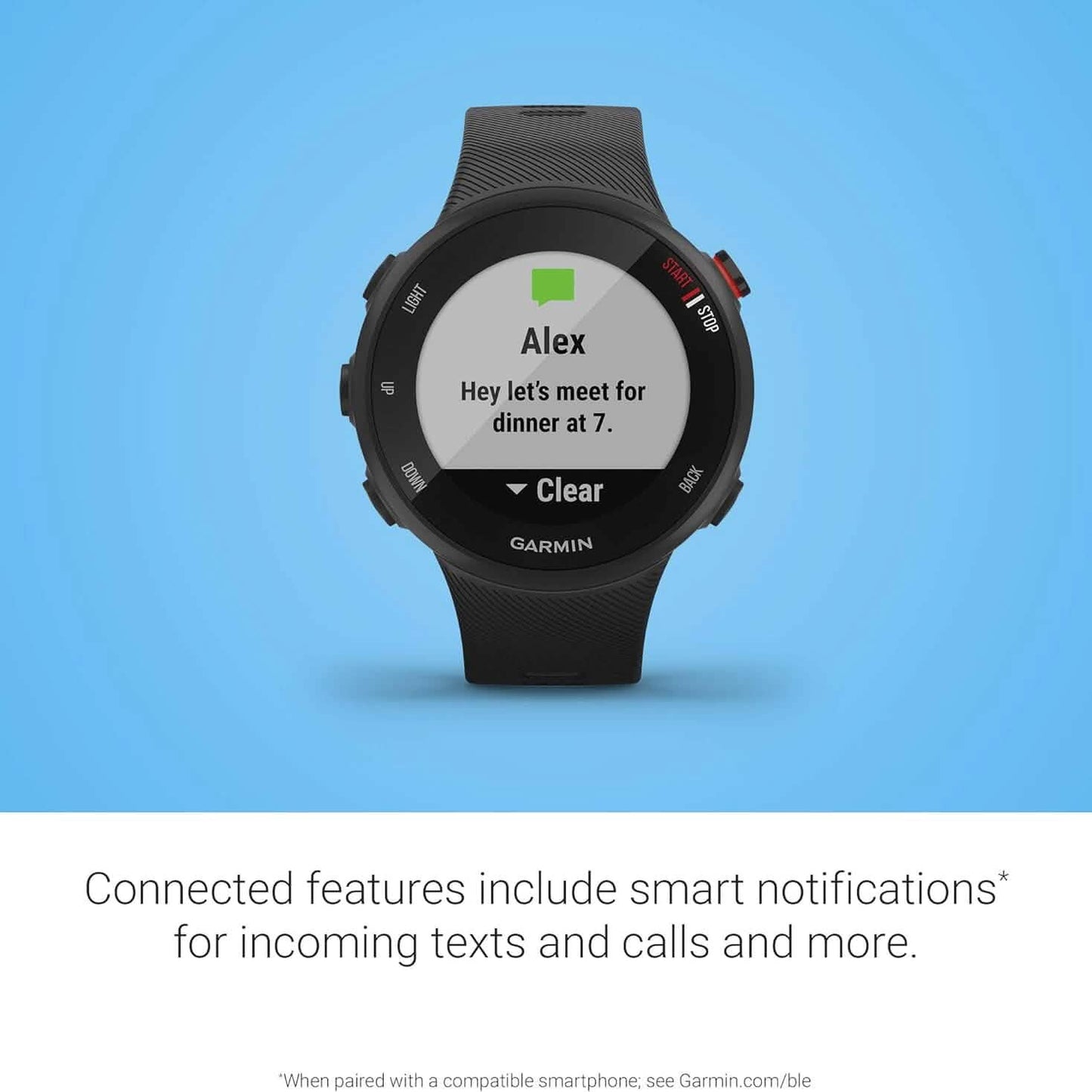 Garmin Forerunner 45S, 39mm Easy-to-use GPS Running Watch with Coach Free Training Plan Support  (Refurbished) DailySale