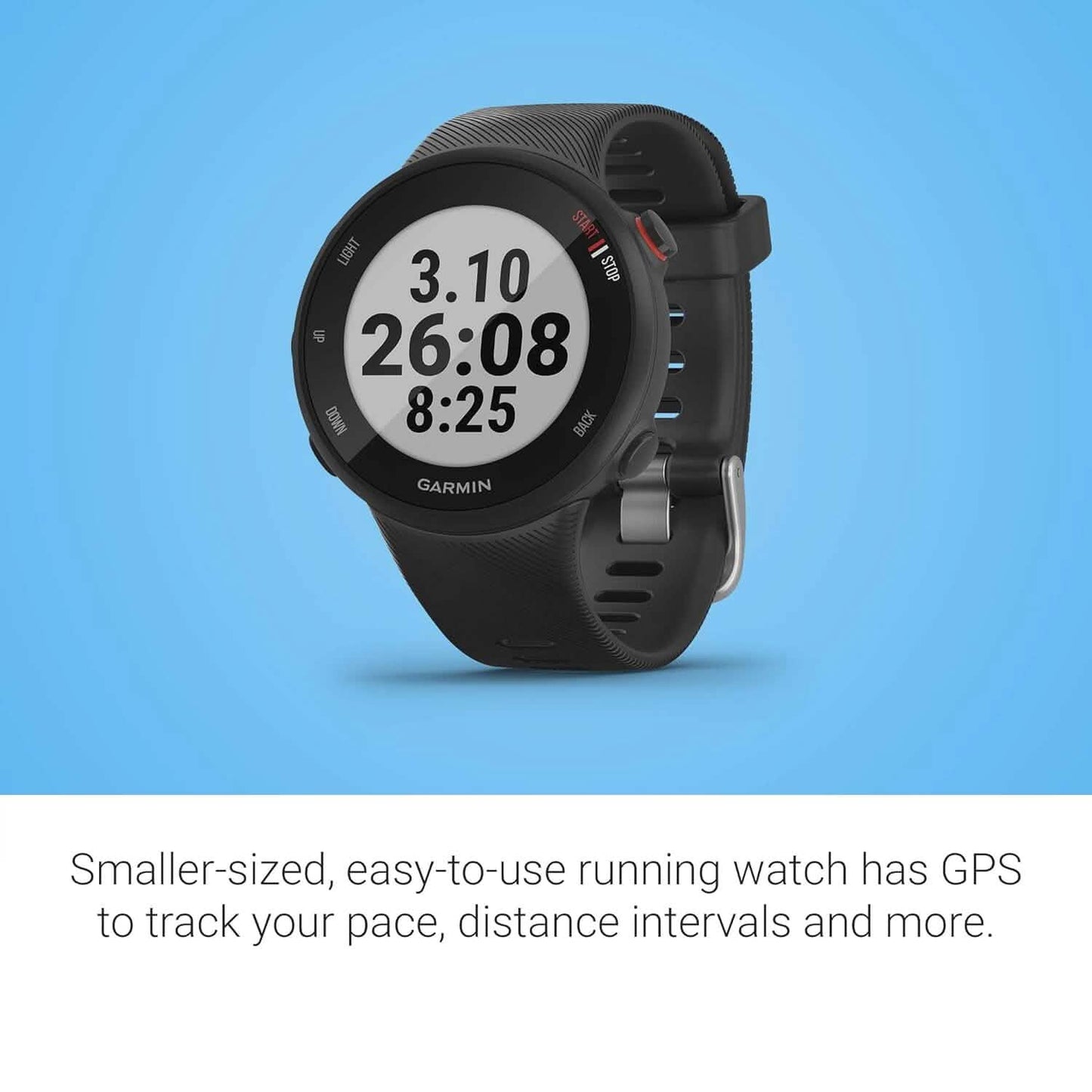 Garmin Forerunner 45S, 39mm Easy-to-use GPS Running Watch with Coach Free Training Plan Support  (Refurbished) DailySale