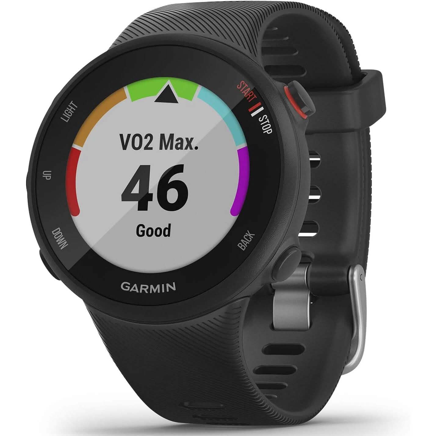 Garmin Forerunner 45S, 39mm Easy-to-use GPS Running Watch with Coach Free Training Plan Support  (Refurbished) DailySale