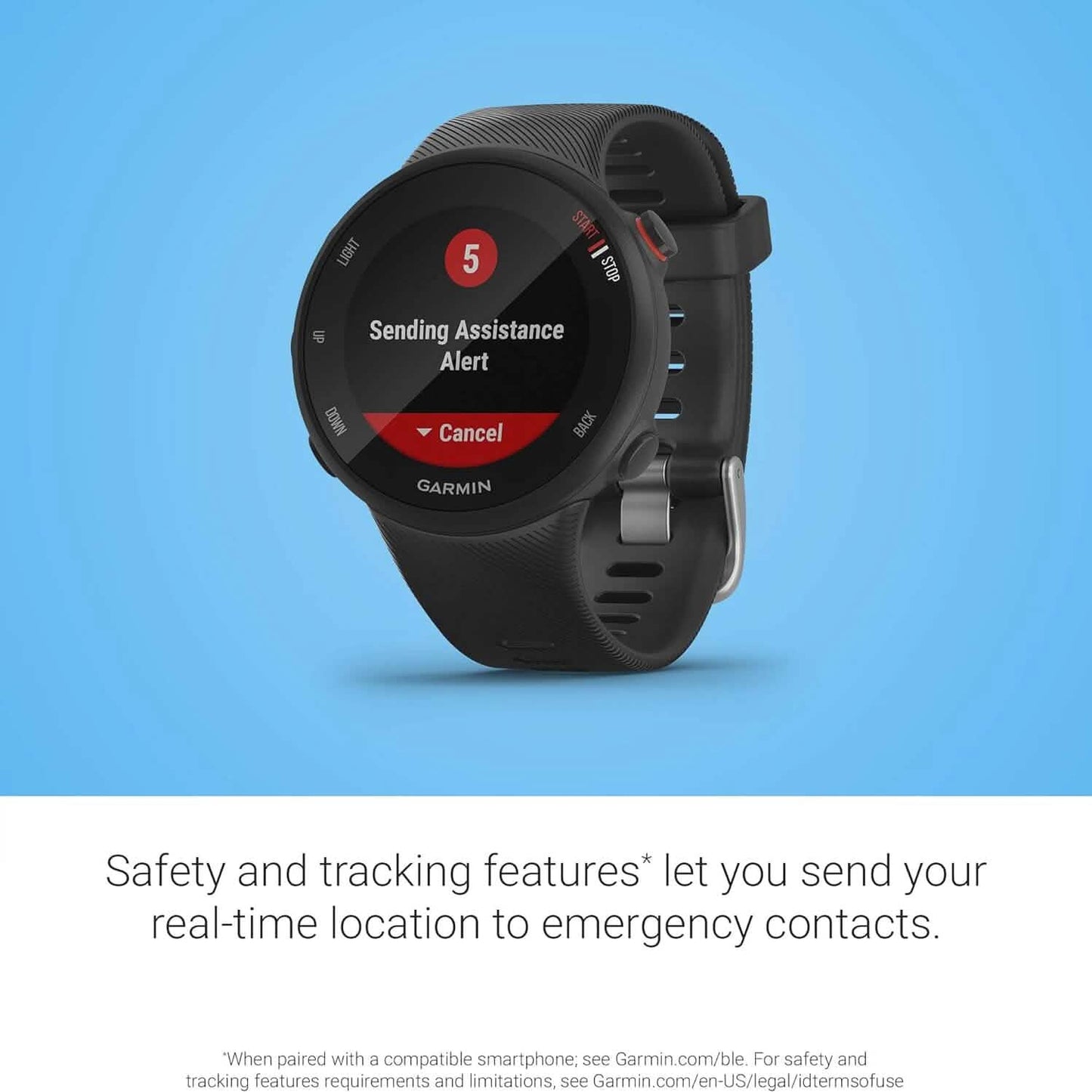 Garmin Forerunner 45S, 39mm Easy-to-use GPS Running Watch with Coach Free Training Plan Support  (Refurbished) DailySale