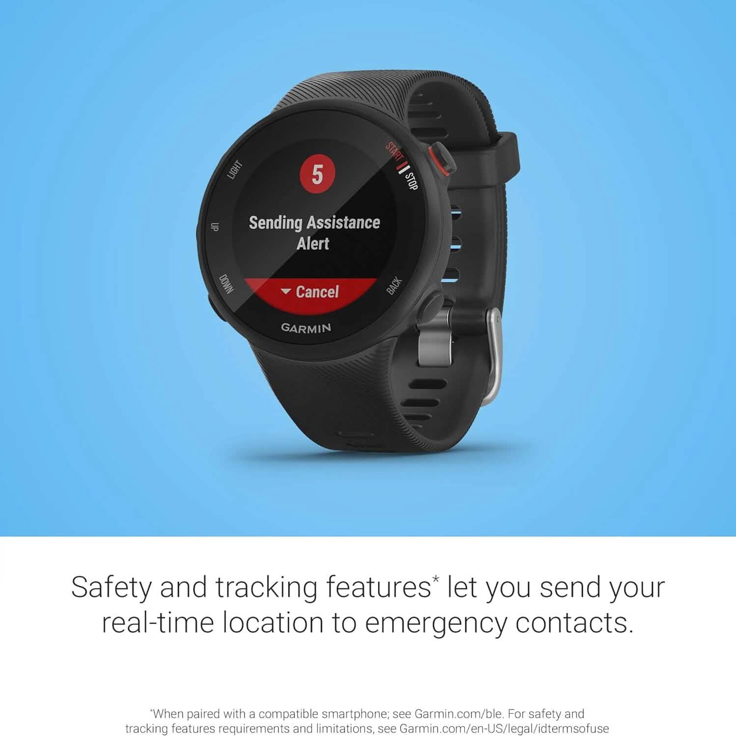 Garmin Forerunner 45S, 39mm Easy-to-use GPS Running Watch with Coach Free Training Plan Support  (Refurbished) DailySale