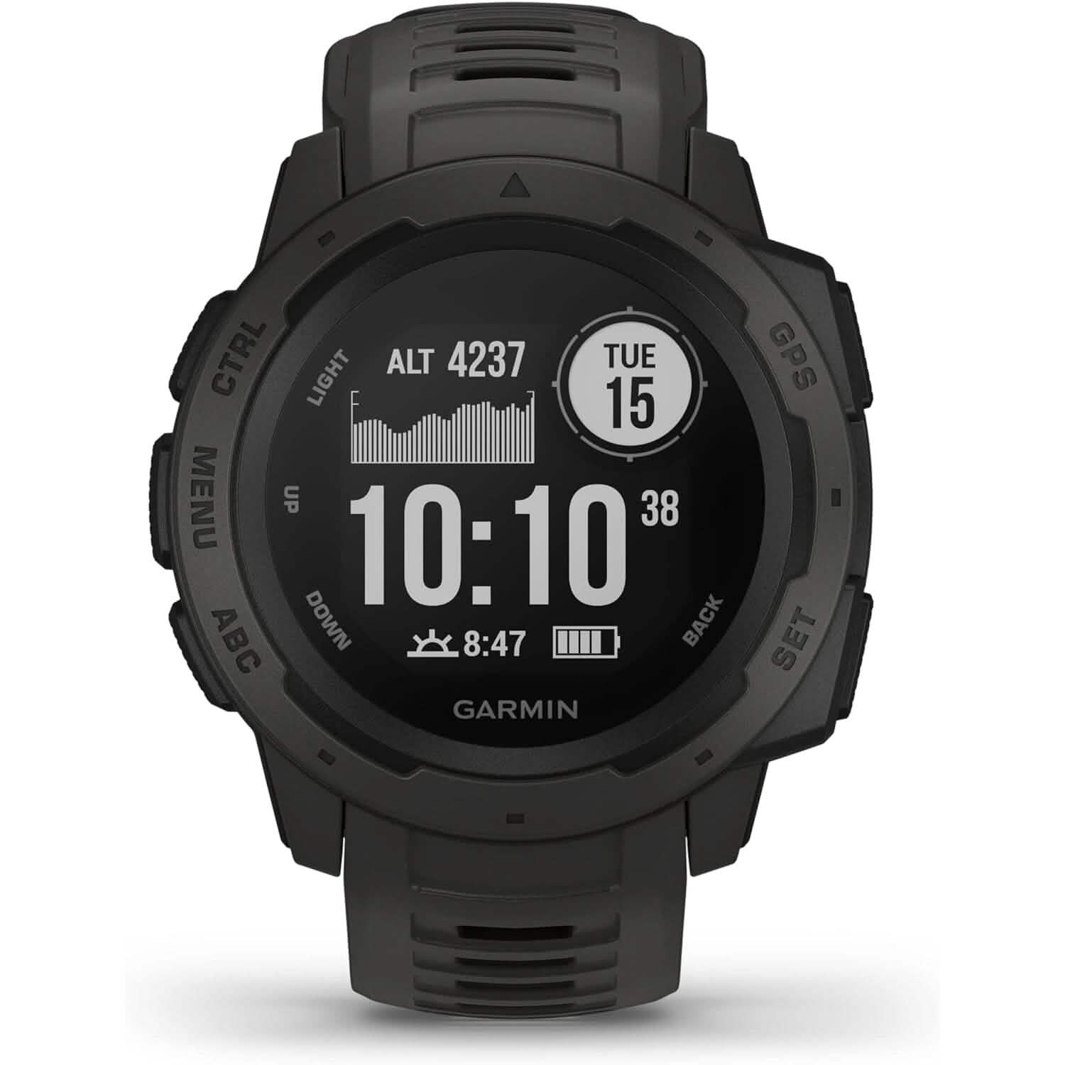 Garmin Instinct, Rugged Outdoor Watch with GPS  (Refurbished) DailySale