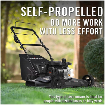 Gas Powered Self-Propelled Lawn Mower DailySale