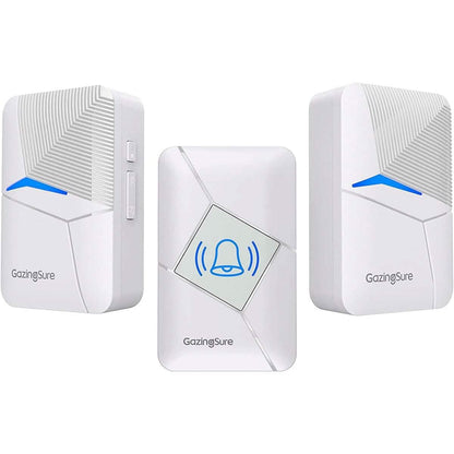 GazingSure Advanced Wireless Doorbell Kit with Two Plug-in Chimes & 1500ft Range DailySale