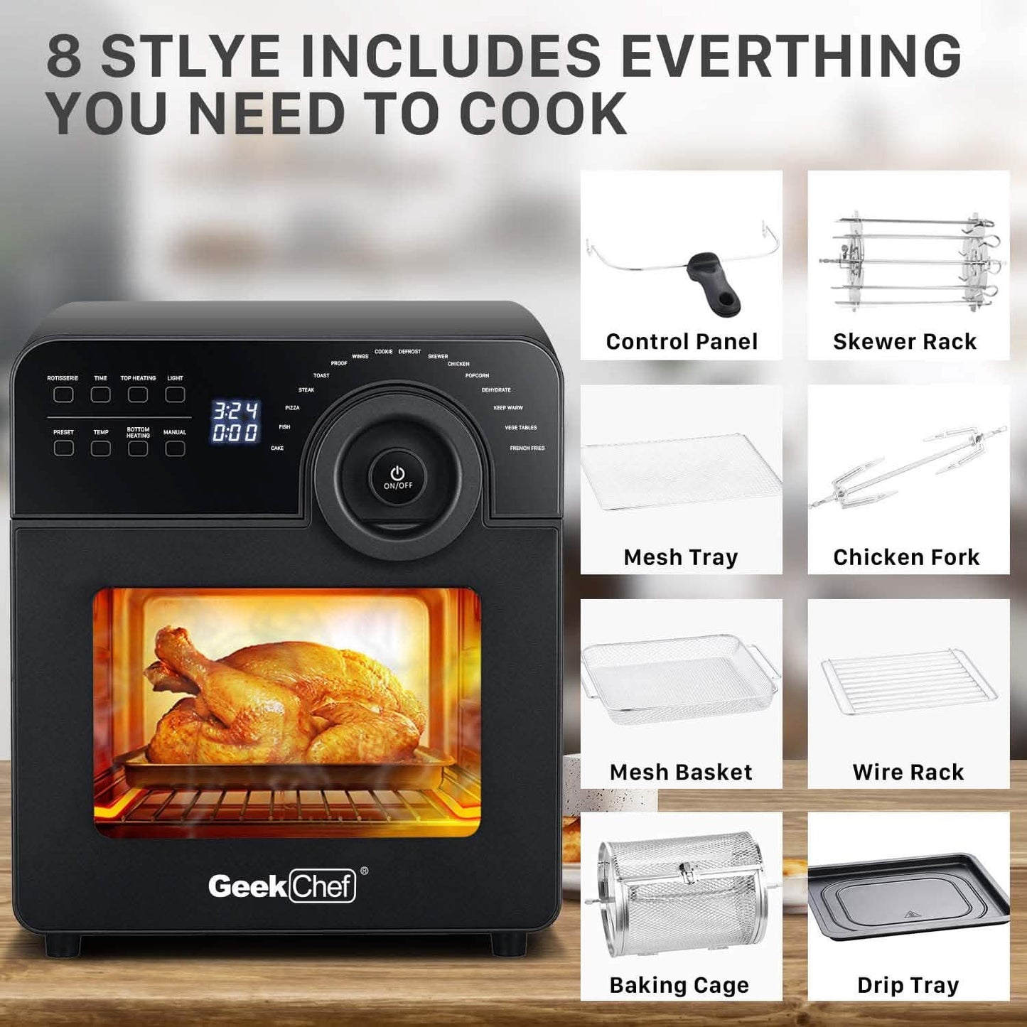 Geek Chef Electric Air Fryer Oven DailySale