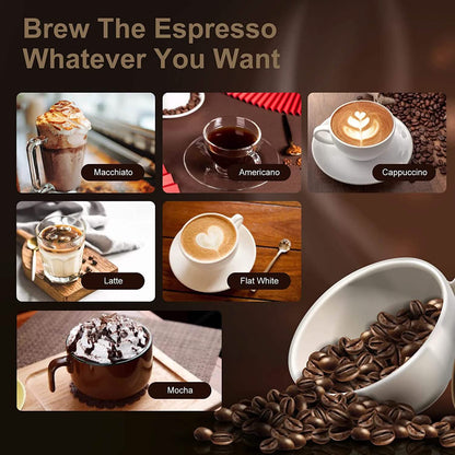Geek Chef Espresso Machine Coffee with Milk Frother Steam Wand DailySale