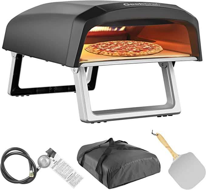 Geek Chef Outdoor Pizza Oven Pizza Grilling 12'' Portable Gas Oven DailySale