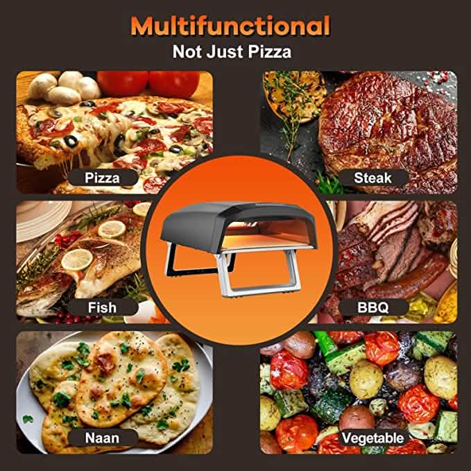Geek Chef Outdoor Pizza Oven Pizza Grilling 12'' Portable Gas Oven DailySale