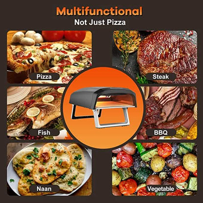 Geek Chef Outdoor Pizza Oven Pizza Grilling 12'' Portable Gas Oven DailySale