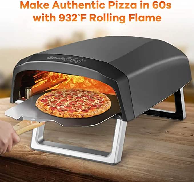Geek Chef Outdoor Pizza Oven Pizza Grilling 12'' Portable Gas Oven DailySale