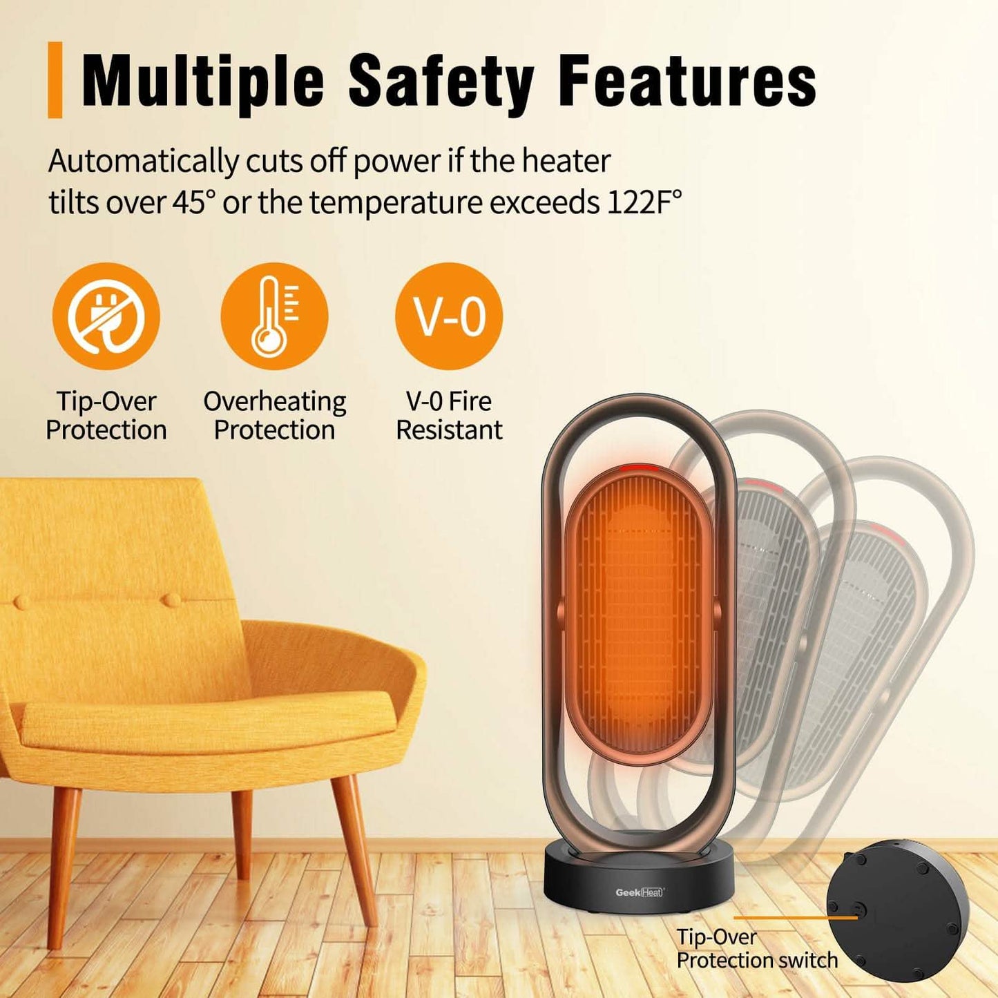 Geek Heat HC05 1500W Space Heater DailySale