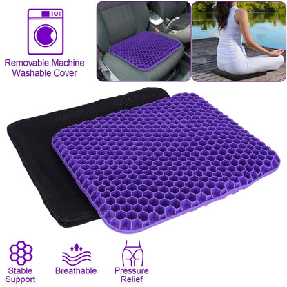 Gel Seat Cushion Non-Slip Breathable Honeycomb Sitting Cushion Pressure Pad DailySale