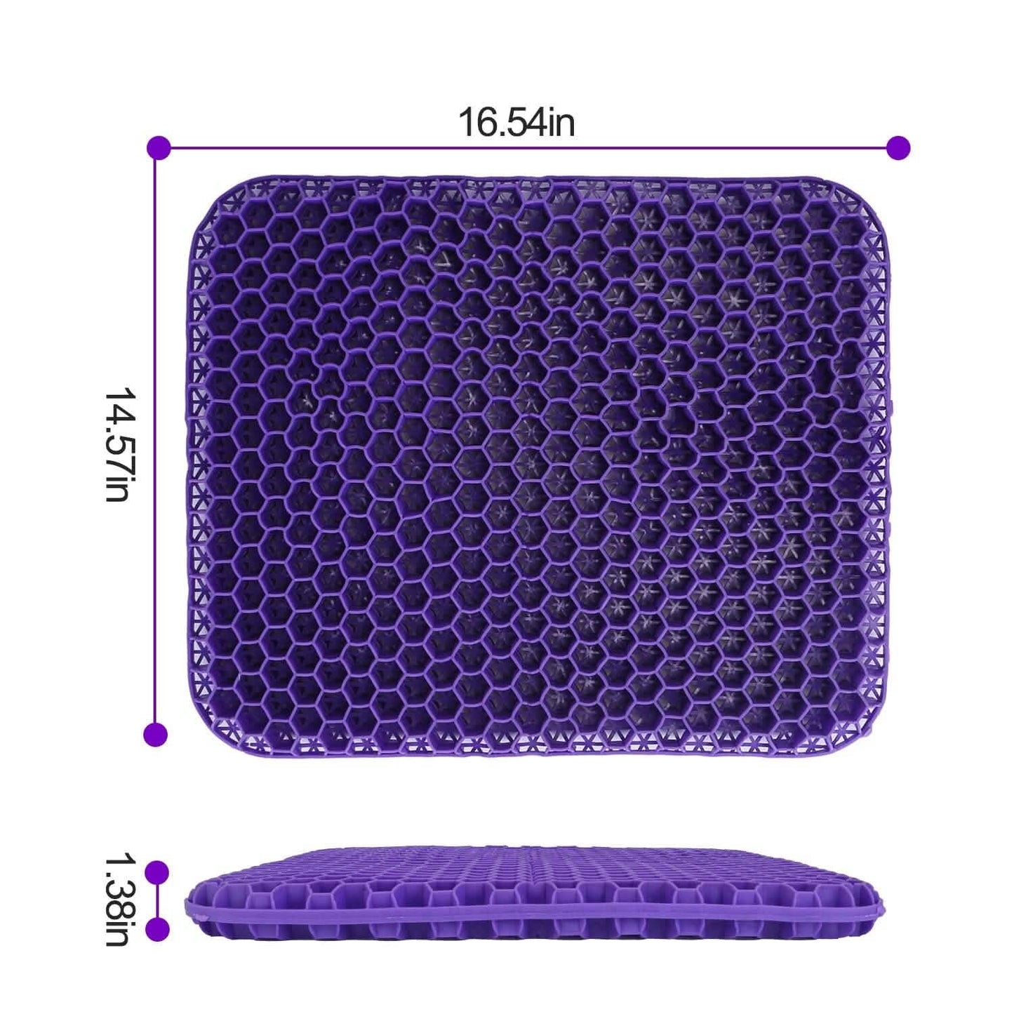 Gel Seat Cushion Non-Slip Breathable Honeycomb Sitting Cushion Pressure Pad DailySale