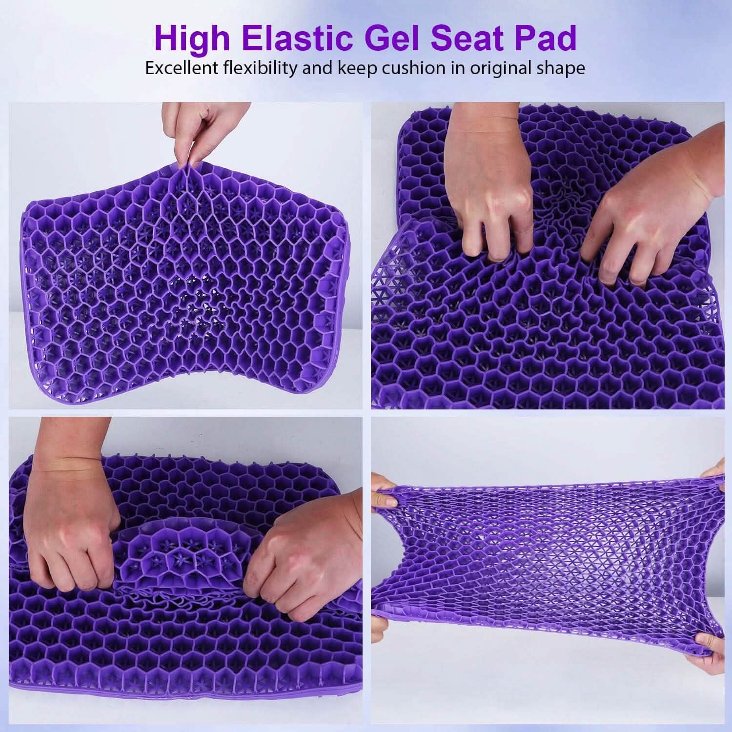 Gel Seat Cushion Non-Slip Breathable Honeycomb Sitting Cushion Pressure Pad DailySale