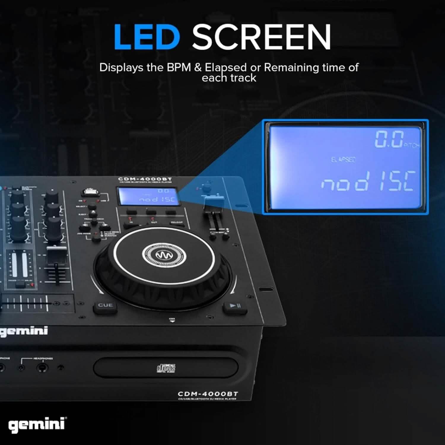 Gemini Sound CDM-4000BT DJ Mixer (Refurbished) DailySale