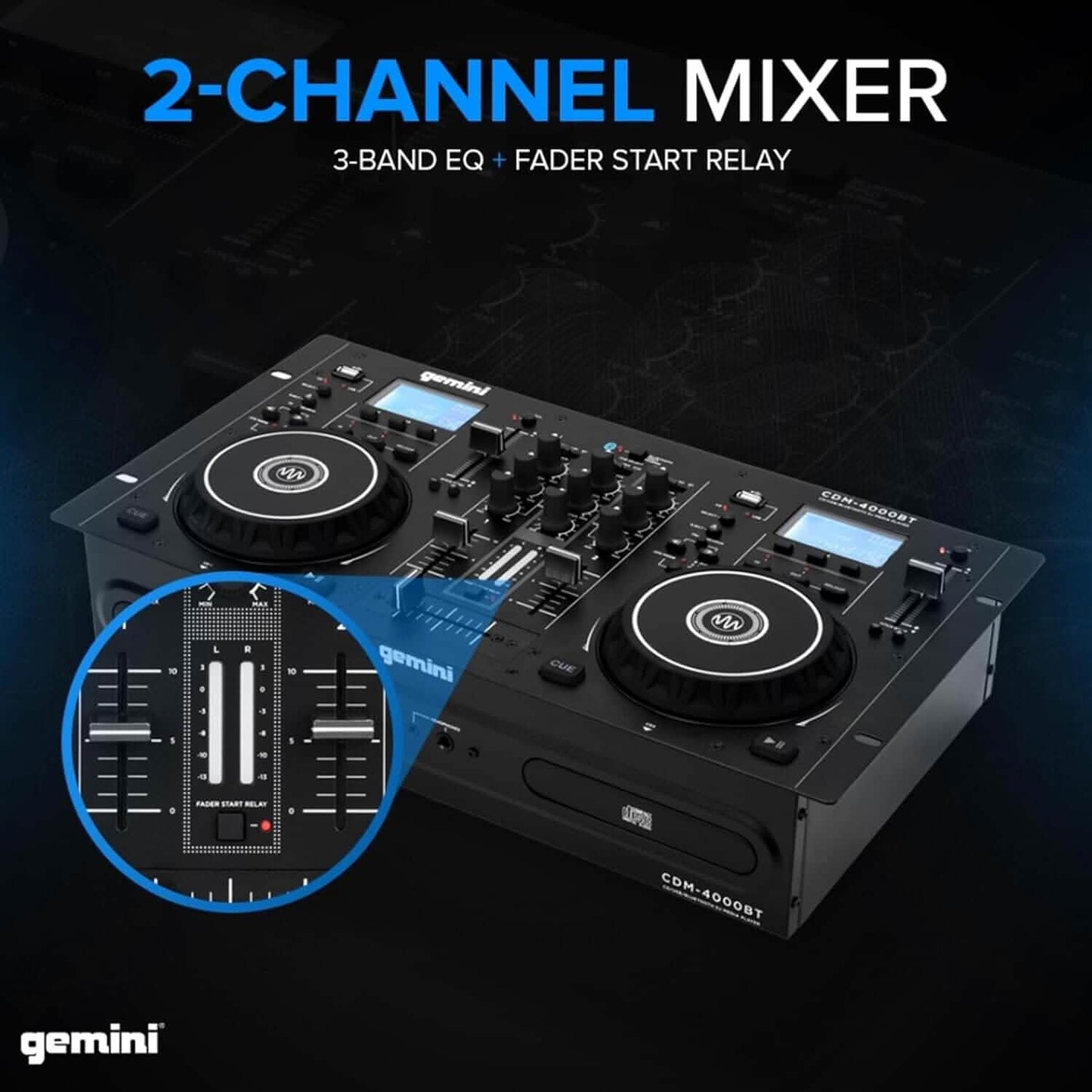 Gemini Sound CDM-4000BT DJ Mixer (Refurbished) DailySale