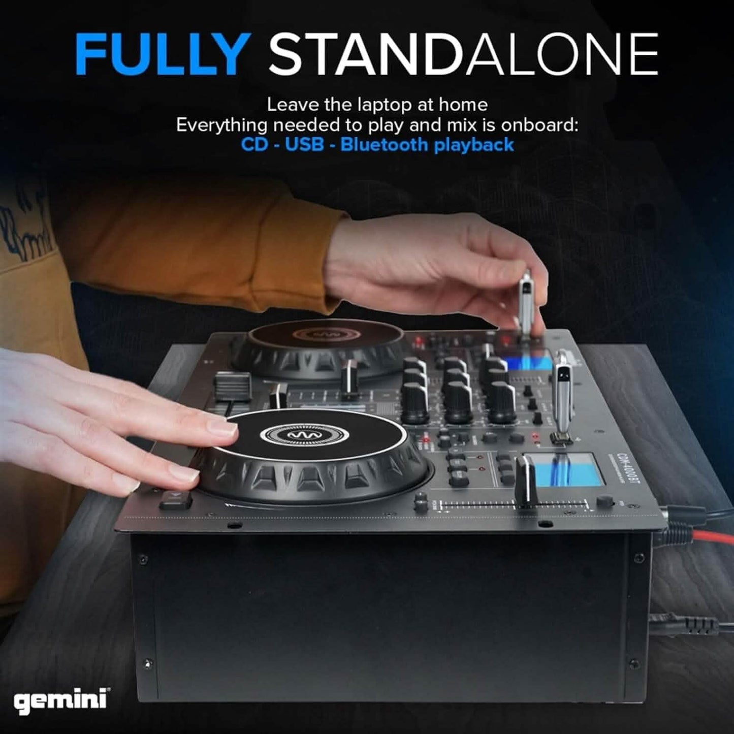 Gemini Sound CDM-4000BT DJ Mixer (Refurbished) DailySale