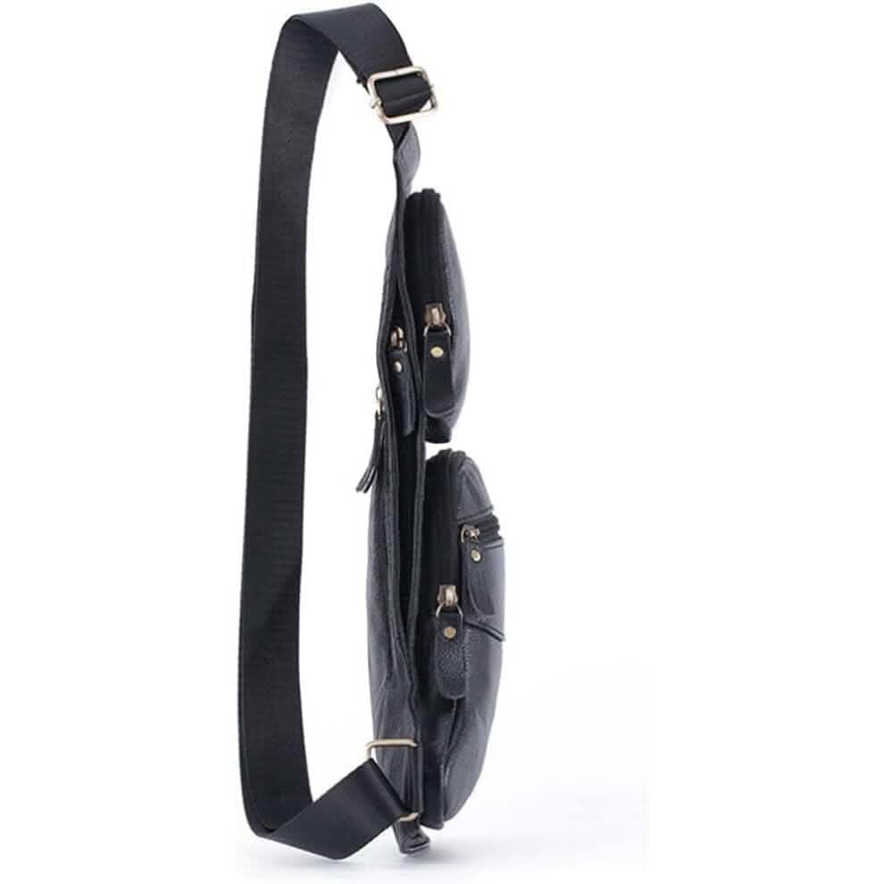 Genuine Leather Chest Bag For Men Leather Shoulder Bag Personality Messenger Bag  Casual Bag DailySale