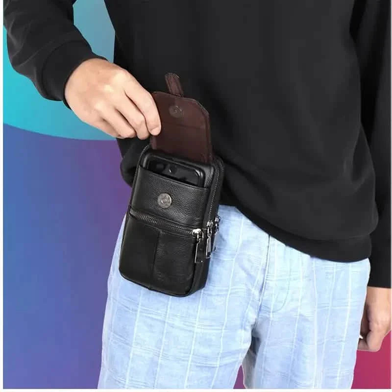 Genuine Leather Multifunctional Cell Phone Bag DailySale