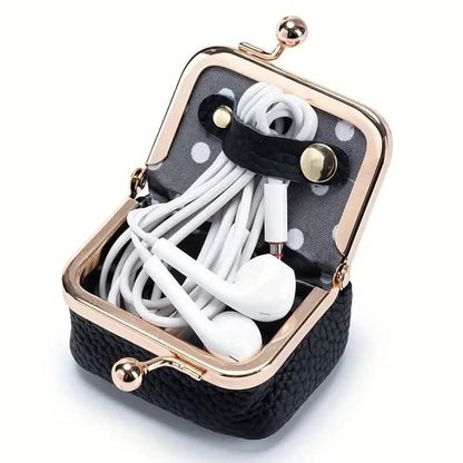 Genuine Leather Vintage-Inspired Coin Purse with Kiss Lock DailySale