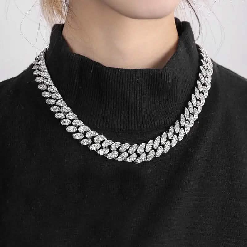 Geometric Bling Hip-Hop Cuban Chain Neckiace DailySale