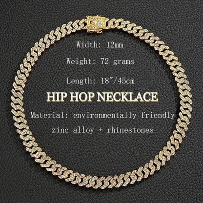 Geometric Bling Hip-Hop Cuban Chain Neckiace DailySale