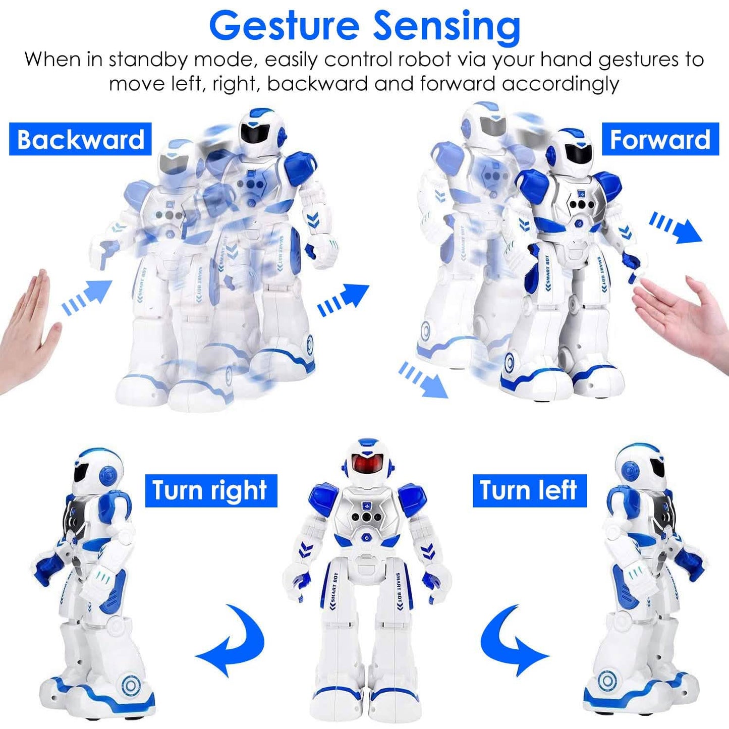 Gesture Sensing Intelligent Remote Control Robot DailySale