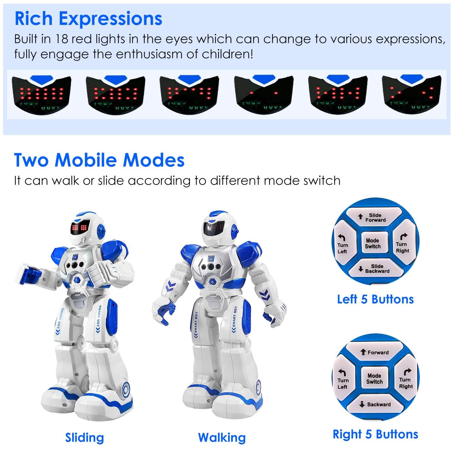 Gesture Sensing Intelligent Remote Control Robot DailySale