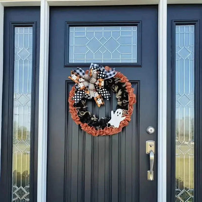 Ghost Halloween Wreath Front Door Décor DailySale