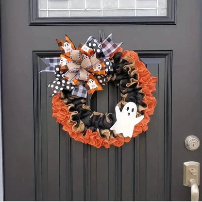 Ghost Halloween Wreath Front Door Décor DailySale