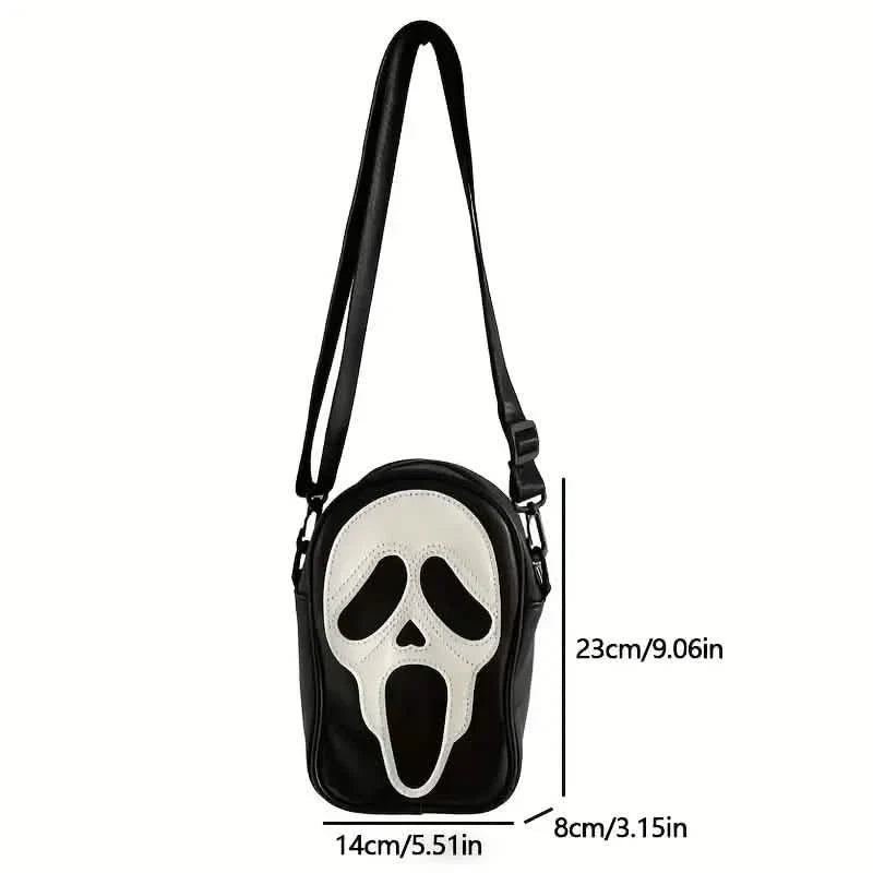 Ghost Skull Pattern Shoulder Bag DailySale