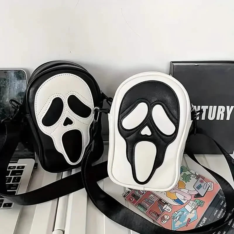 Ghost Skull Pattern Shoulder Bag DailySale