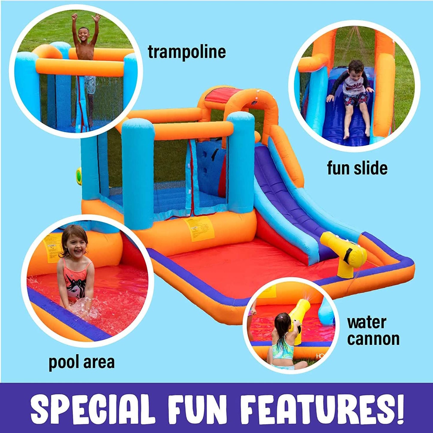 Giant Bounce House Water Slide with Pool Area DailySale