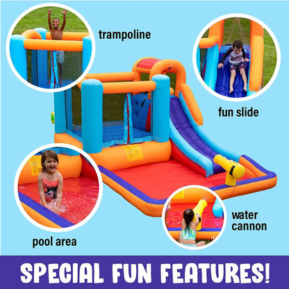 Giant Bounce House Water Slide with Pool Area DailySale