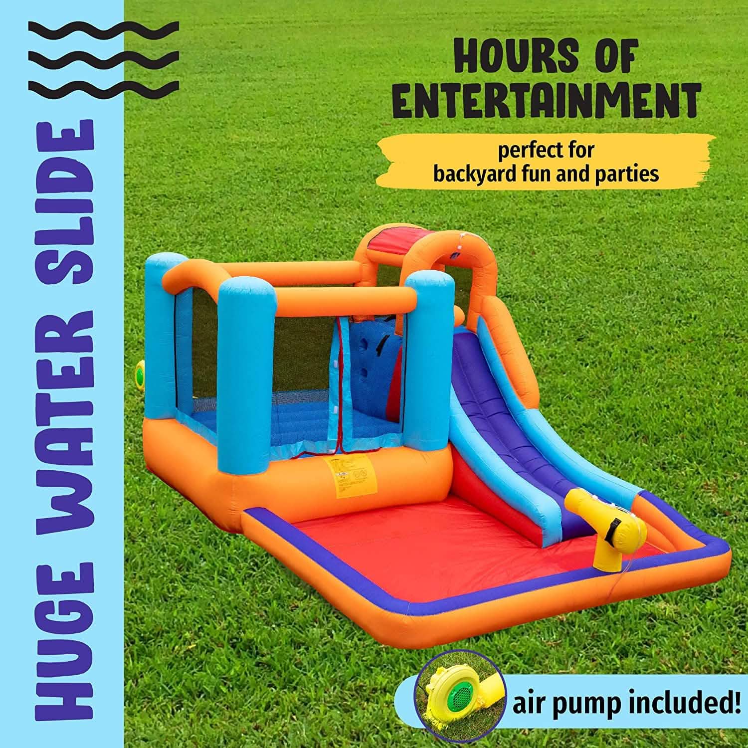 Giant Bounce House Water Slide with Pool Area DailySale