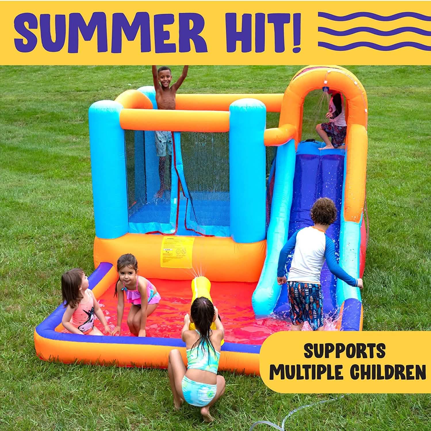 Giant Bounce House Water Slide with Pool Area DailySale