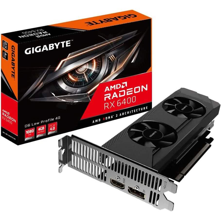 Gigabyte AMD Radeon RX 6400 Graphics Card 4GB 64-Bit (Refurbished) DailySale