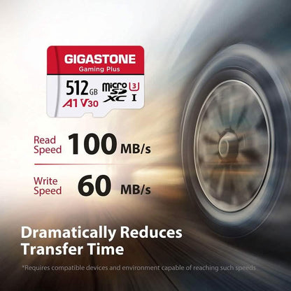 Gigastone 512GB MicroSDXC Memory Card with Adapter  (Refurbished) DailySale