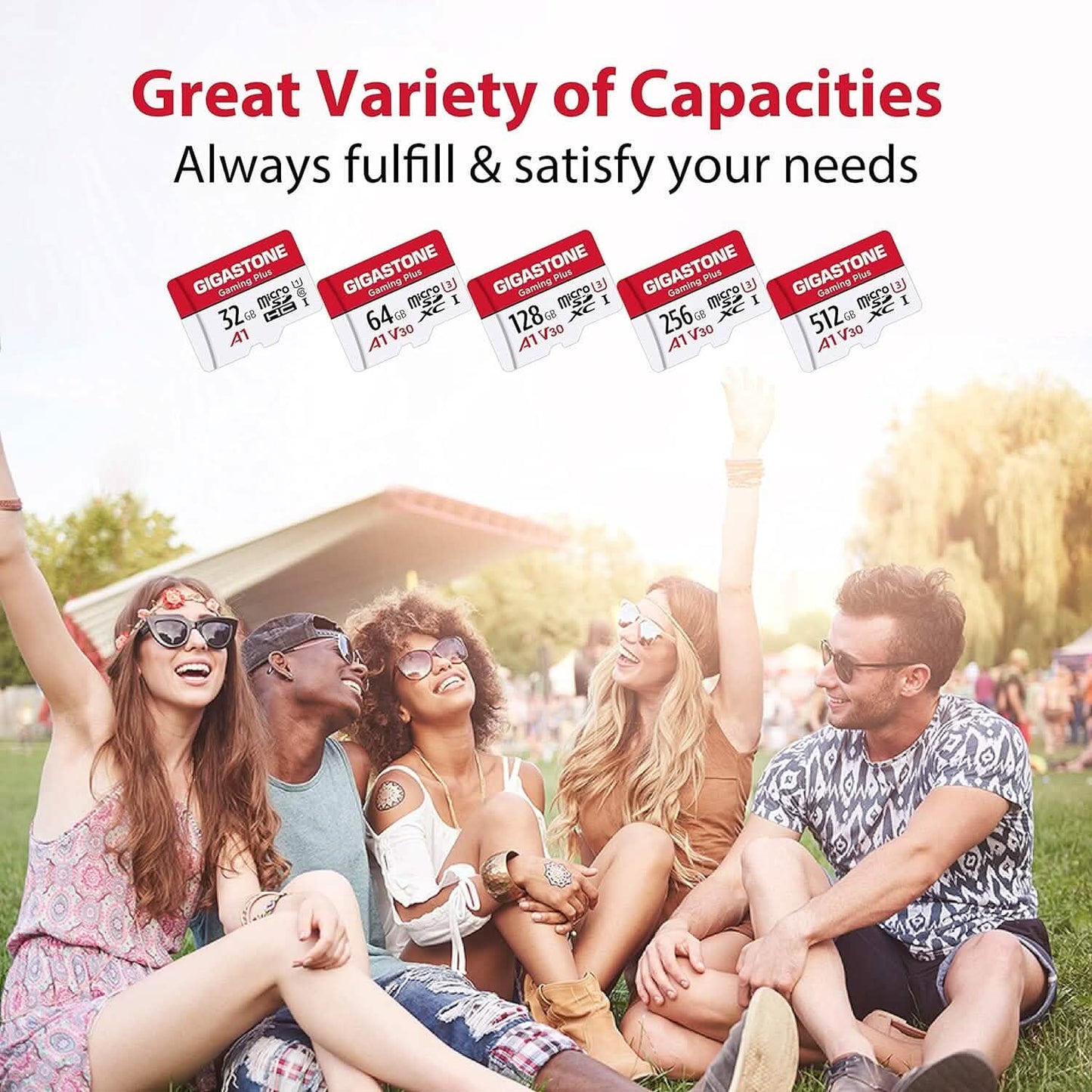 Gigastone 512GB MicroSDXC Memory Card with Adapter  (Refurbished) DailySale