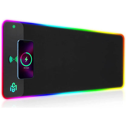 GIM Wireless Charging RGB Gaming Mouse Pad 10W  (Refurbished) DailySale