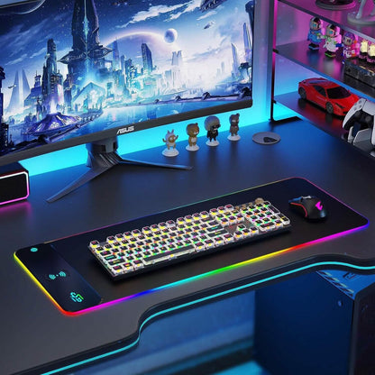 GIM Wireless Charging RGB Gaming Mouse Pad 10W  (Refurbished) DailySale
