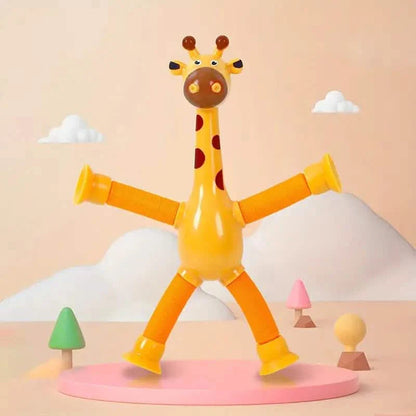 Giraffe Suction Cup Cartoon Creative Puzzle Toy, Stretching Tube, Telescopic Tube, Decompression DailySale
