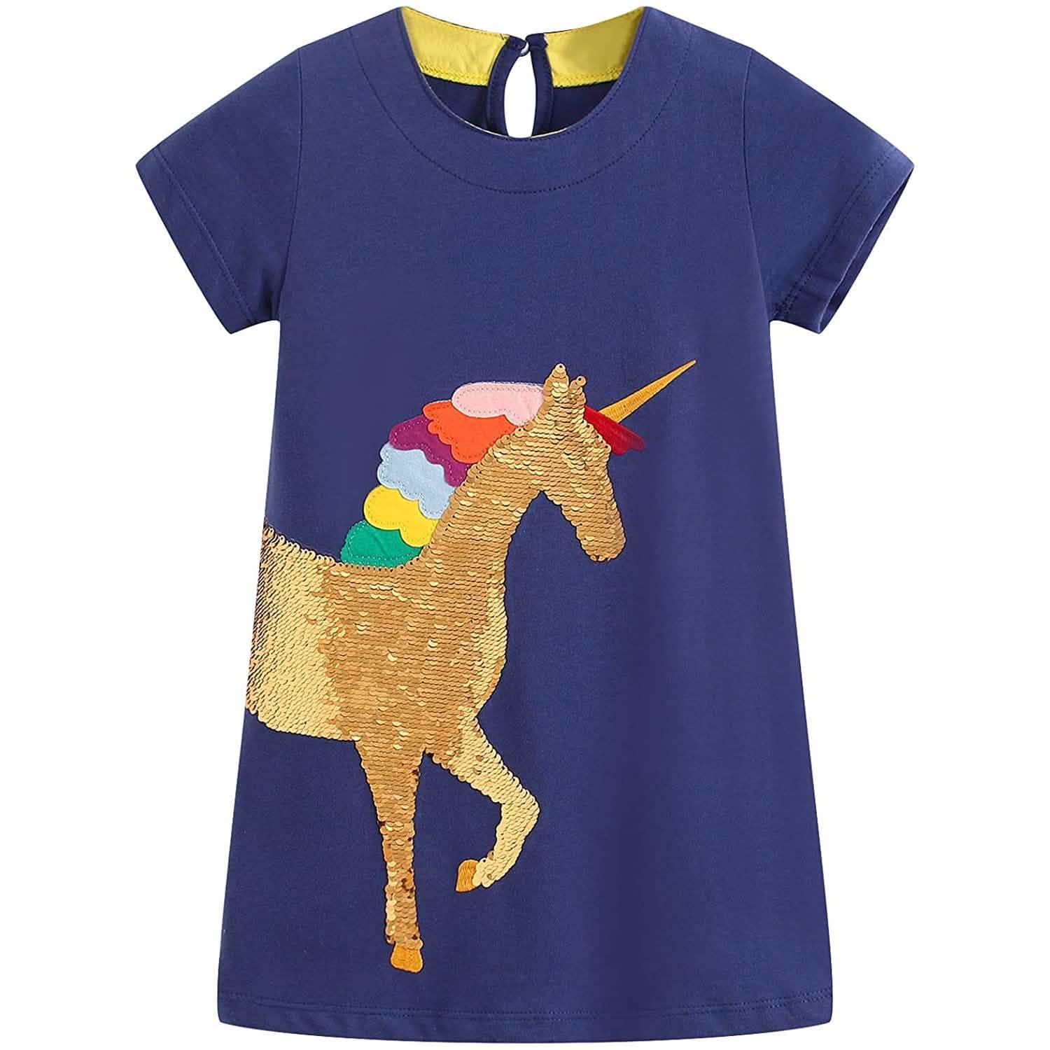 Girls Cotton Casual Jersey Dresses DailySale