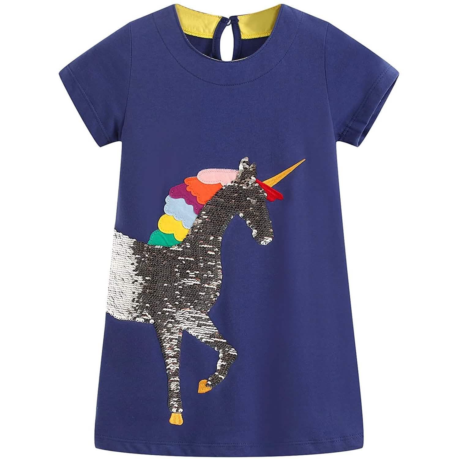 Girls Cotton Casual Jersey Dresses DailySale