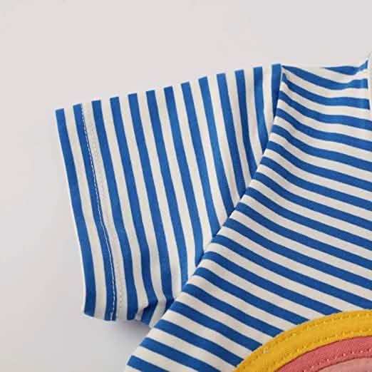 Girl's Cotton Casual Striped Jersey Dress DailySale