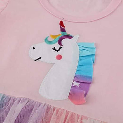 Girl's Cotton Casual Unicorn Dress DailySale