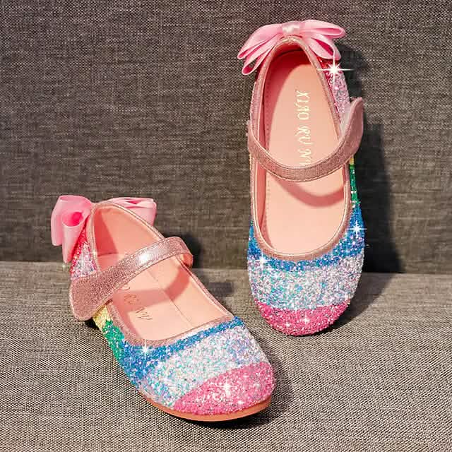 Girls' Glitters PU Sequined Jeweled Flat Shoes DailySale