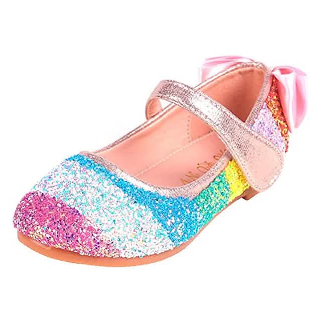 Girls' Glitters PU Sequined Jeweled Flat Shoes DailySale
